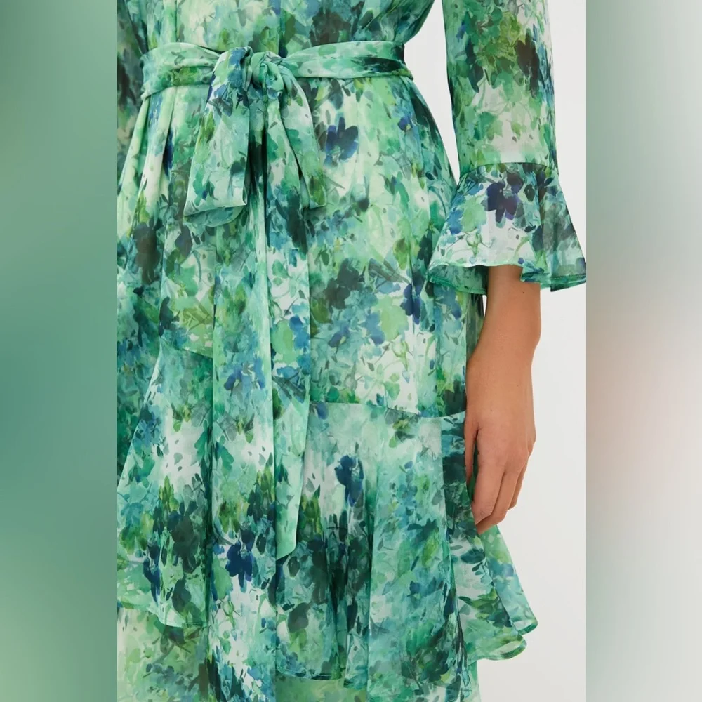 NWT Tuckernuck Water Lilies Lilies Dress - MISSING BELT - Picture 3 of 4